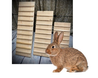 Kiln Dried Pine Rabbit Ramp with Sides: Indoor Cage Attachment