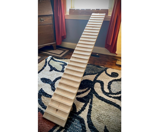 Featured listing image: Indoor Critter Ramp: Pine Wood, Treaded, with Sides