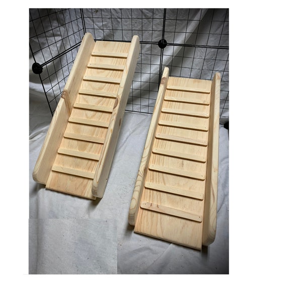 INDOOR Small Pet Ramp w/ Side Options 5.5"-11.25" wide 10"-70" long guinea pig, hedgehog, chinchilla, Ferret Nation Replacement Ramp 24_1