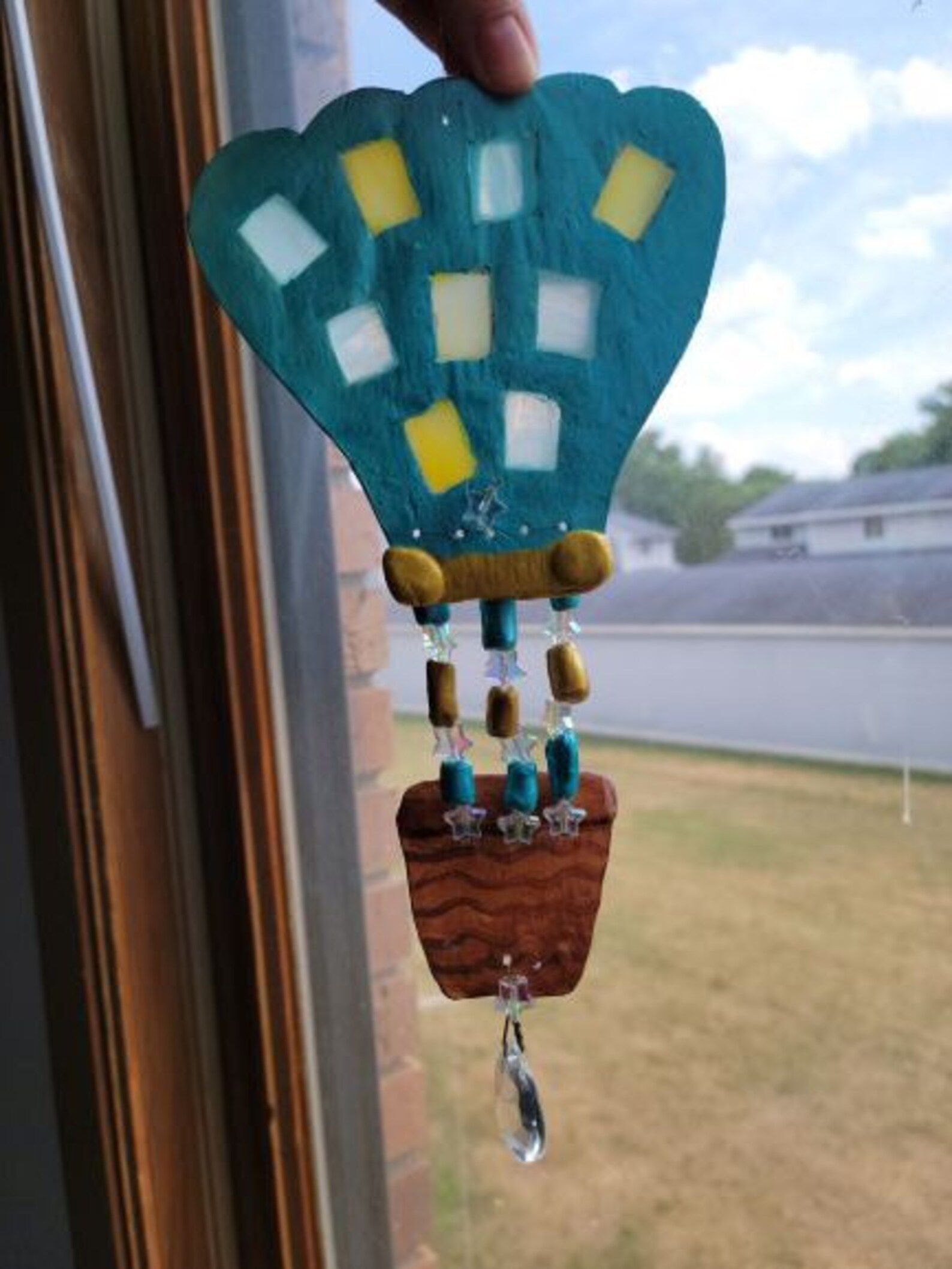 Hot Air Balloon Suncatcher Handmade Etsy