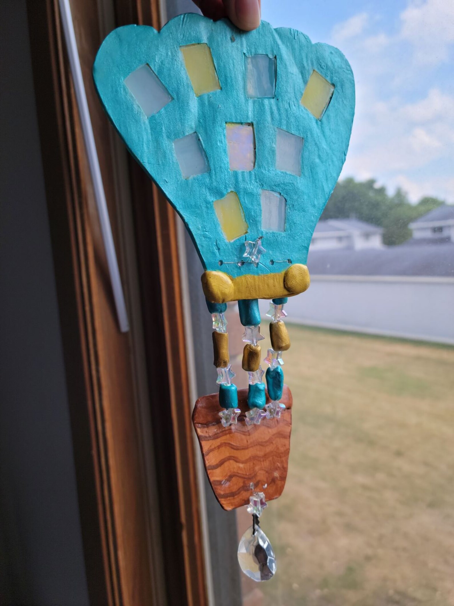 Hot Air Balloon Suncatcher Handmade Etsy