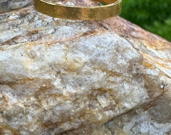 24k solid gold ring