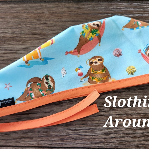 Surf Sloths - Surgical Scrub Caps