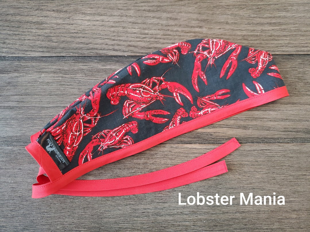 Lobster Mania Surgical Scrub Cap Etsy