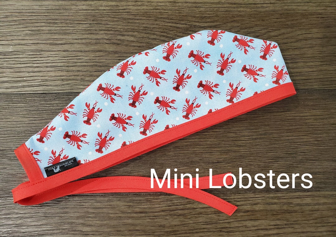 Mini Lobster Surgical Scrub Cap Etsy
