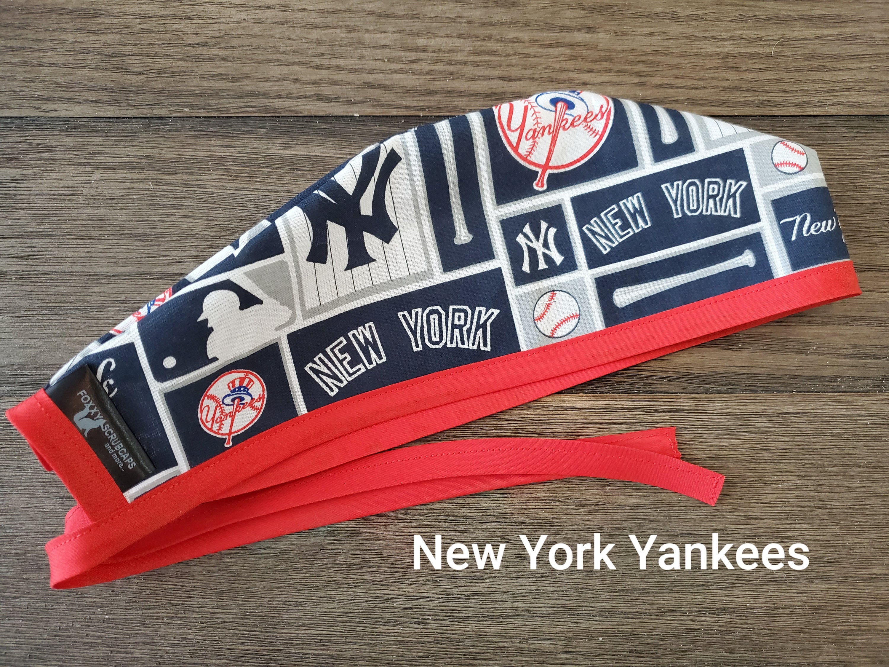 Men/Women Surgical Scrub Cap Lined New York Yankees Very Cool