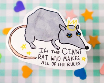 Jerma Giant Rat Sticker - Waterproof Stickers