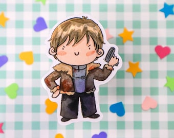 Chibi Leon Resi 4 , resident evil, anime chibi sticker