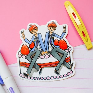 Hikaru and Karou Ouran Host Club Anime Sticker