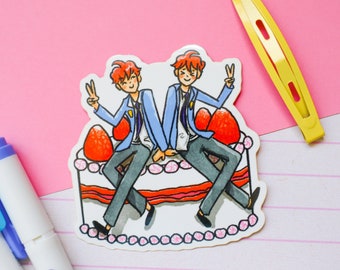 Hikaru and Karou Ouran Host Club Anime Sticker