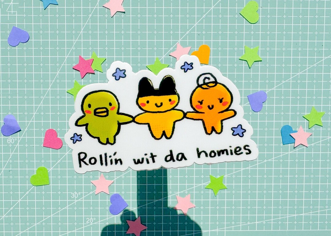Autoaufkleber 'Rolling With My Homies' – Vinyl, 7,6 Cm, 3 Stück, Für Laptop & Flasche