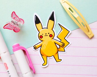Derp Pika Sticker - Waterproof vinyl sticker for laptops or water bottles