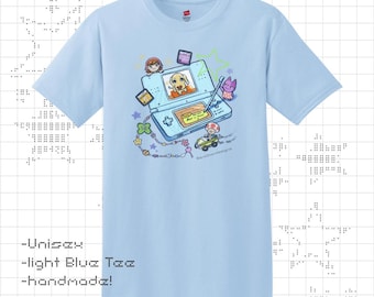 Digital Pet & Friends Tee, DS Inspired Retro Gaming Kawaii Shirt