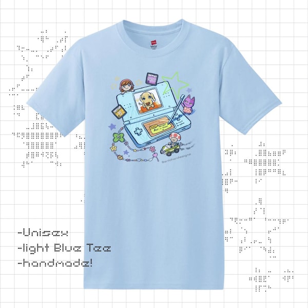 Digital Pet & Friends Tee, DS Inspired Retro Gaming Kawaii Shirt