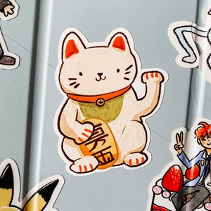 Kawaii Lucky Cat Sticker