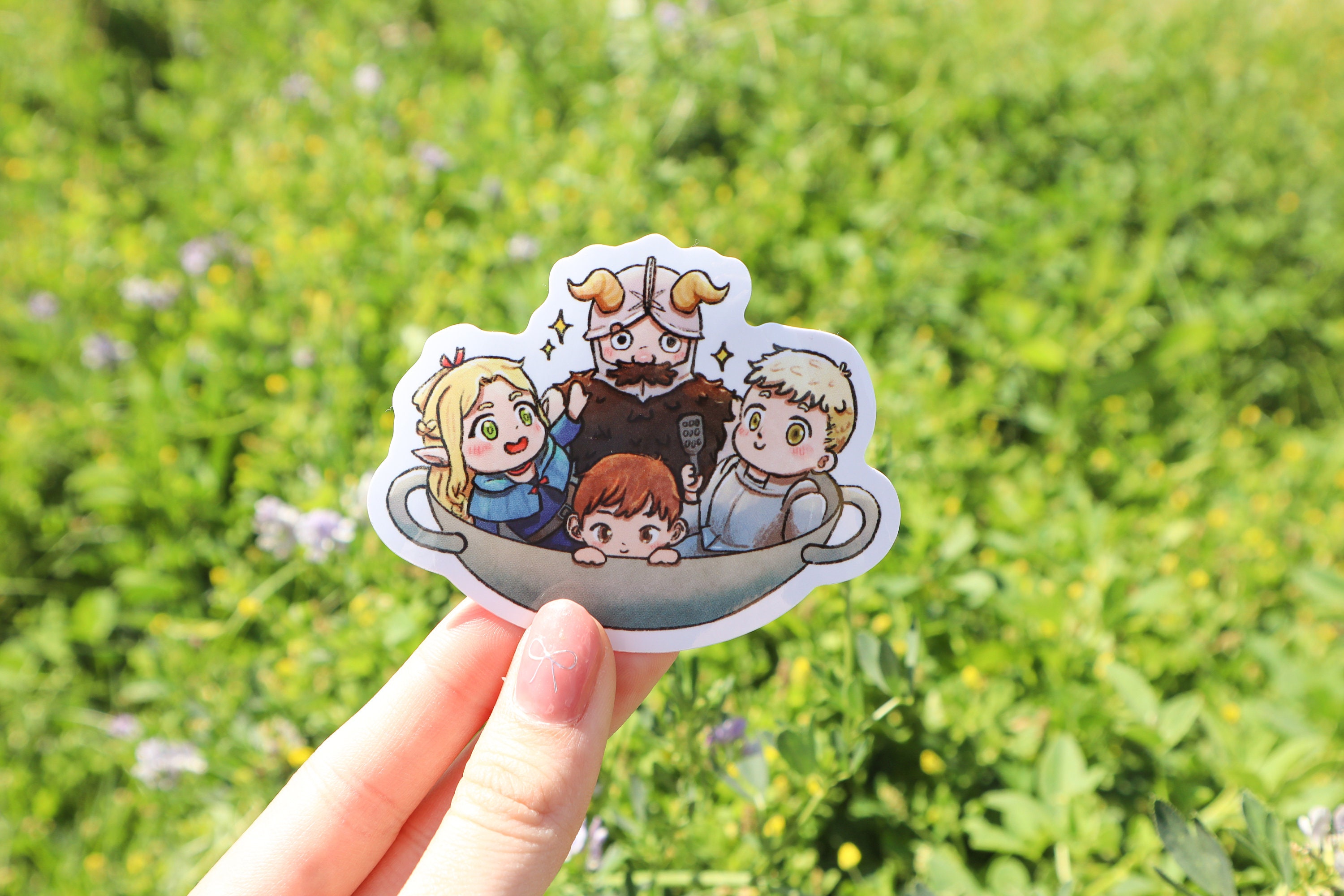 Dungeon Meshi Party Wok Sticker, Senshi, Laios Chibi Art - Etsy