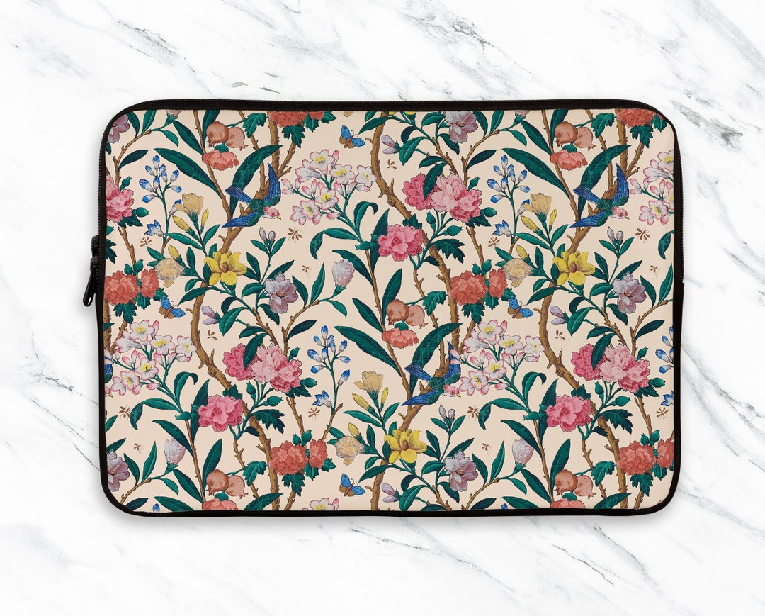 Little Flowers Laptop Sleeve Floral Design Laptop Sleeve Etsy Nederland