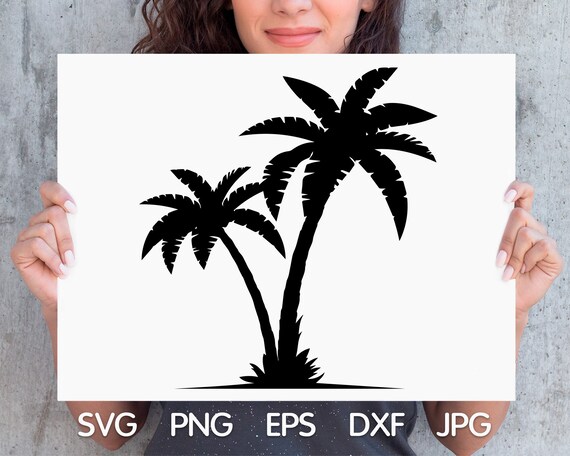 Download Palm Silhouette Tree Svg Palm Svg Vacation Svg Palm Clipart Etsy
