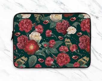 Roses Laptop Sleeve Floral Laptop Sleeve Flowers Laptop Sleeve 12 inch Laptop Sleeve 13 inch Laptop Sleeve 15 inch Laptop Sleeve NC0372