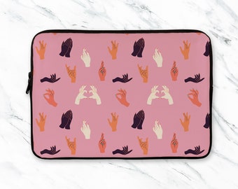 Hände Laptop Hülle Nägel LaptopTasche Pink Design Laptop Hülle 12 Zoll Laptop Hülle 13 Zoll Laptop Hülle 15 Zoll Hülle NC0415