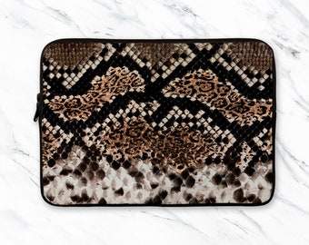 Snake Skin Laptop Sleeve Animal Print Sleeve Python Laptop Sleeve 12 inch Laptop Sleeve 13 inch Laptop Sleeve 15 inch Laptop Sleeve NC0385