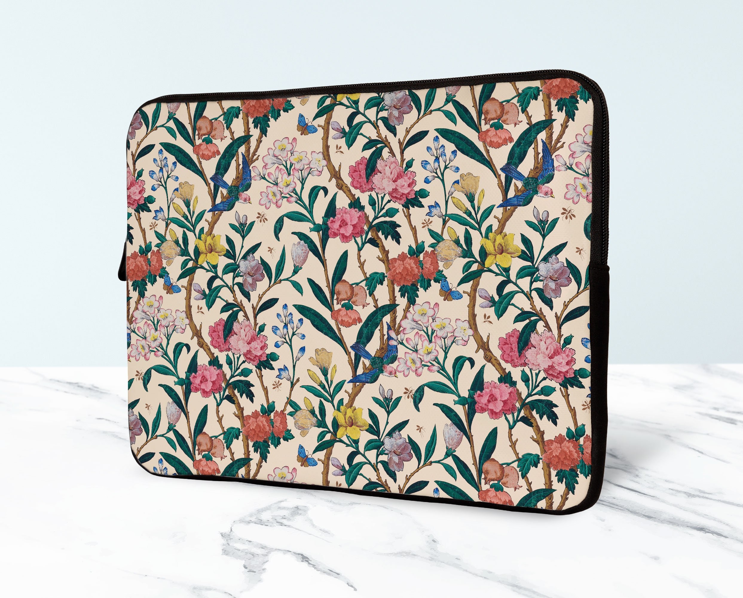Little Flowers Laptop Sleeve Floral Design Laptop Sleeve Etsy