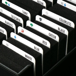 Sort MTG by Color Combinations | Trading Card Dividers w/ FREE Labels | Vertical