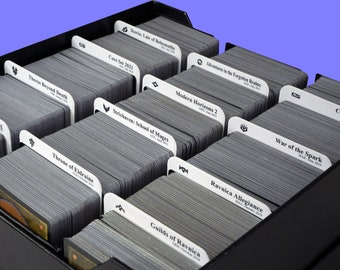 Sort MTG by Expansion Sets | Trading Card Dividers W/ FREE Labels