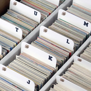Sort Football Cards in Alphabetical Order | Card Dividers w/ FREE A to Z Labels | Vertical
