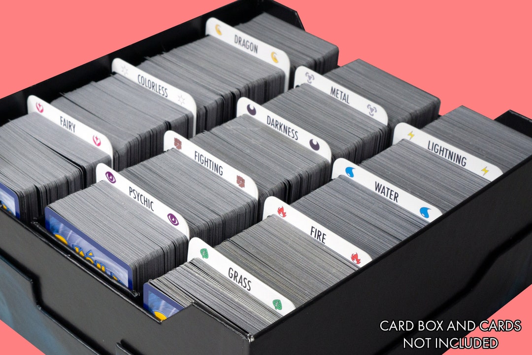 Sort Pokémon by Pokémon Types Trading Card Dividers W/ FREE Labels