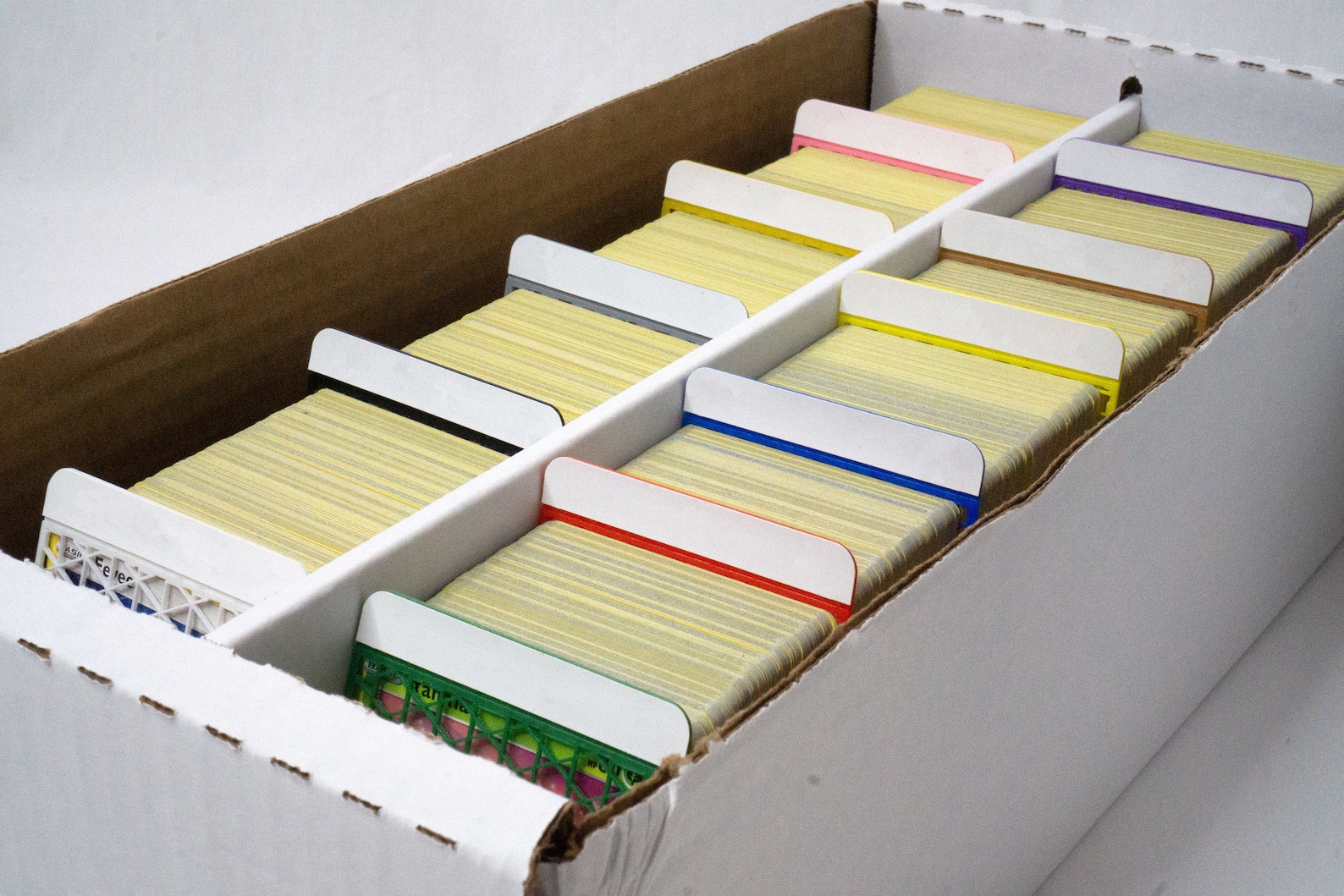 Custom Blank Label Trading Card Divider 3D Printed Storage Etsy