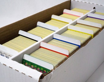 Custom Blank Label Trading Card Divider | 3D Printed | Storage and Organizer for Trading Cards (Vertical)