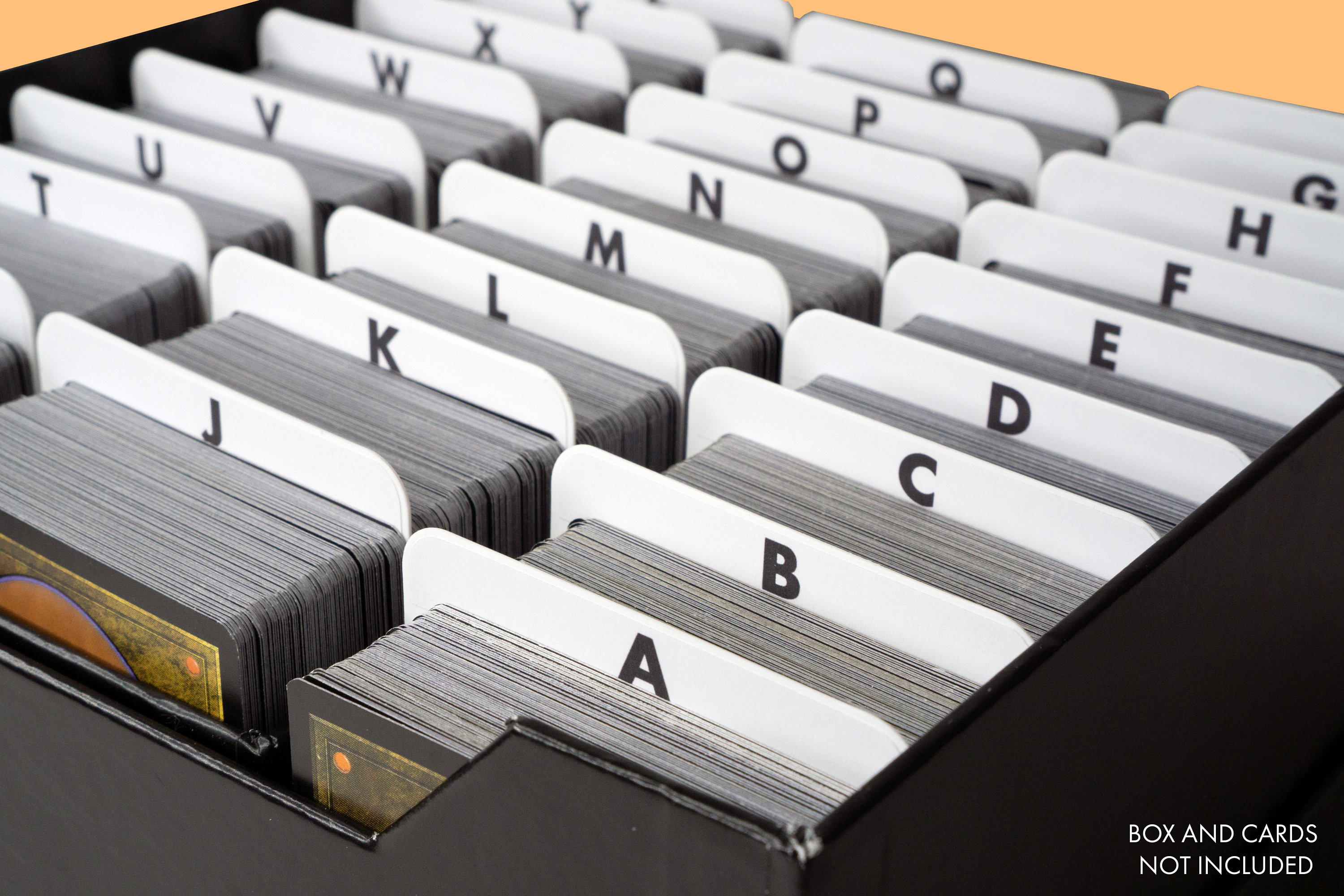 Card Dividers With Alphabet Labels Vertical Etsy