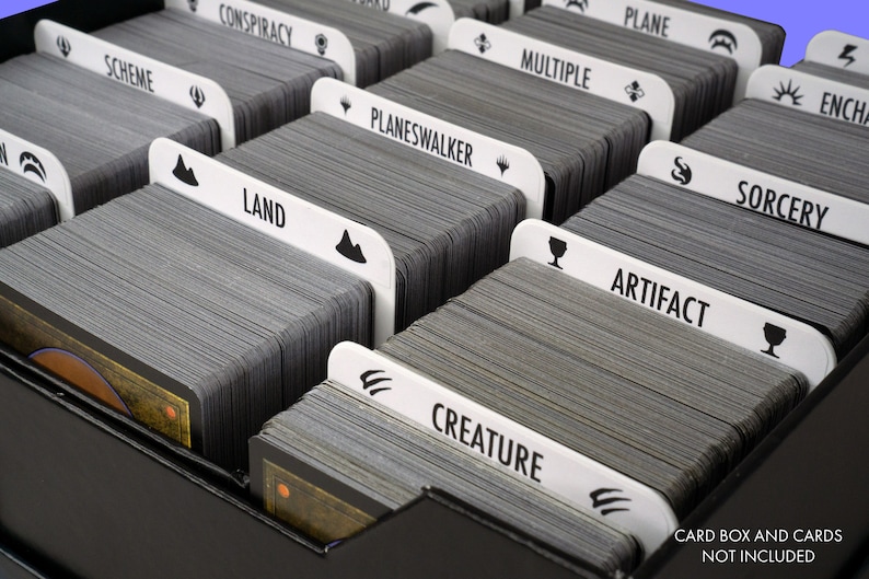Customized Magic the Gathering Trading Card Dividers W/ Labels - Etsy