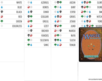 Sort MTG by Color Combinations | Trading Card Dividers W/ FREE