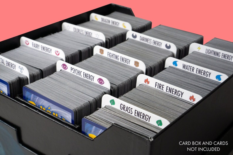 Customized Pokemon Trading Card Dividers W/labels Pokemon Etsy