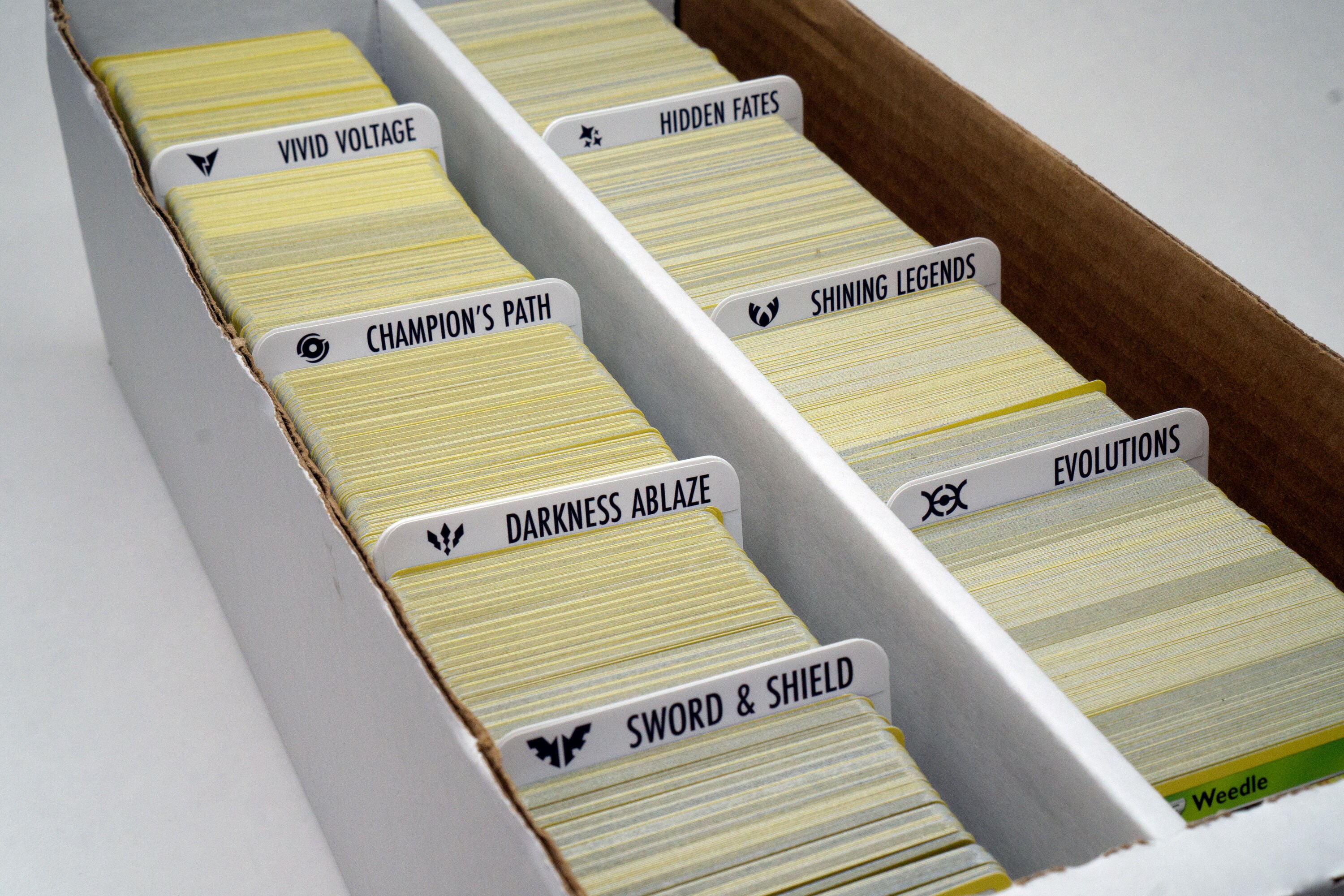 5 Customized Pokemon Trading Card Divider w/ Labels Pokemon Etsy