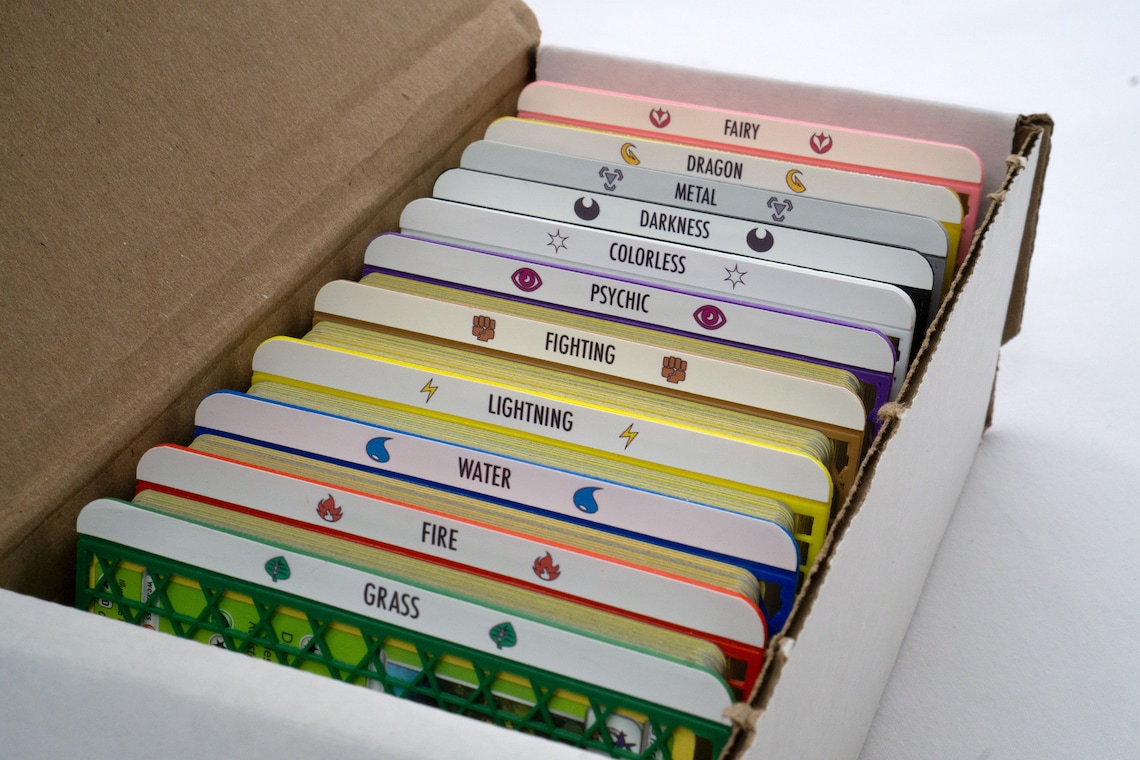 Custom Trading Card Divider Set 3D Printed Storage and Etsy