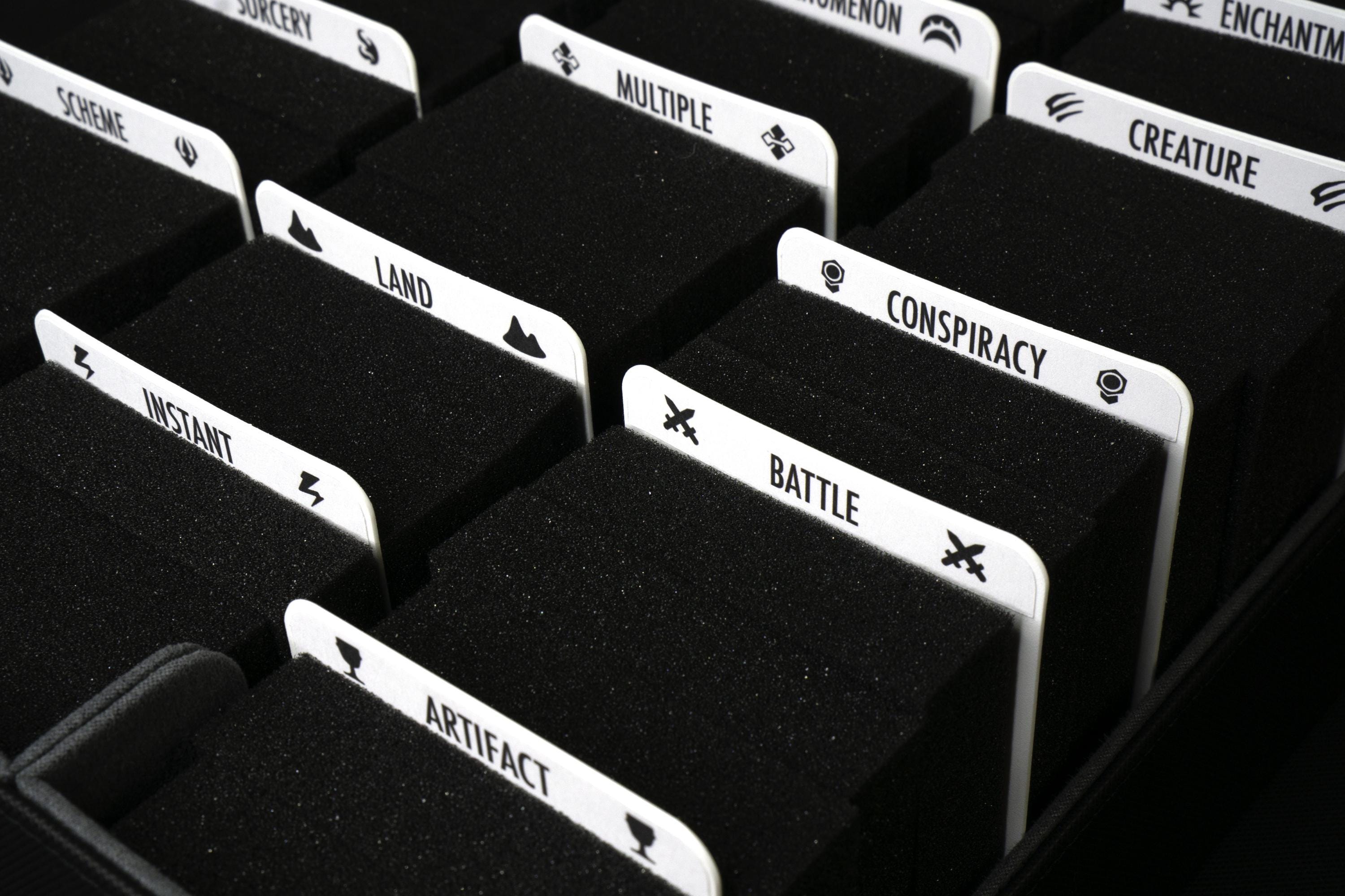 Sort MTG by Card Types | Trading Card Dividers W/ FREE Labels