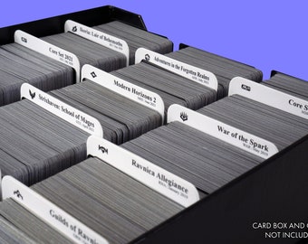 Sort MTG by Expansion Sets | Trading Card Dividers W/ FREE Labels
