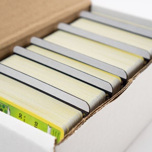 Custom Blank Label Trading Card Divider | 3D Printed | Storage and Organizer for Trading Cards (Horizontal)