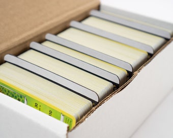 Custom Blank Label Trading Card Divider | 3D Printed | Storage and Organizer for Trading Cards (Horizontal)