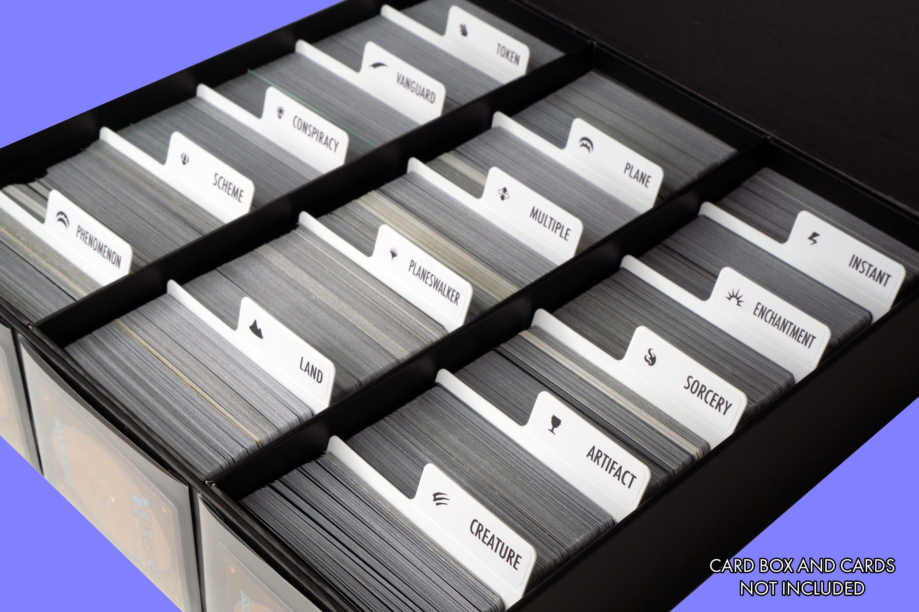 Sort MTG by Card Types | Trading Card Dividers W/ FREE Labels