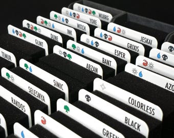 2021 Topps Gold Label Baseball Trading Cards MTG Card Dividers By Color  Combinations - Vertical Dividers With FREE Labels Included