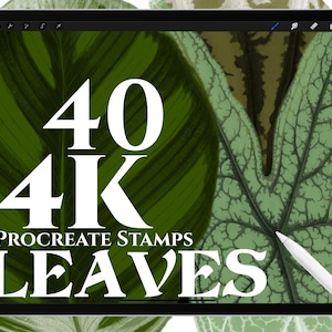 40 Procreate Brushes Leaves Brush Stamps Leaf,Floral,Plants,Garden,Botanical,Illustration,Digital Art,Nature,Tree,Garden,Procreate Stamp,Art