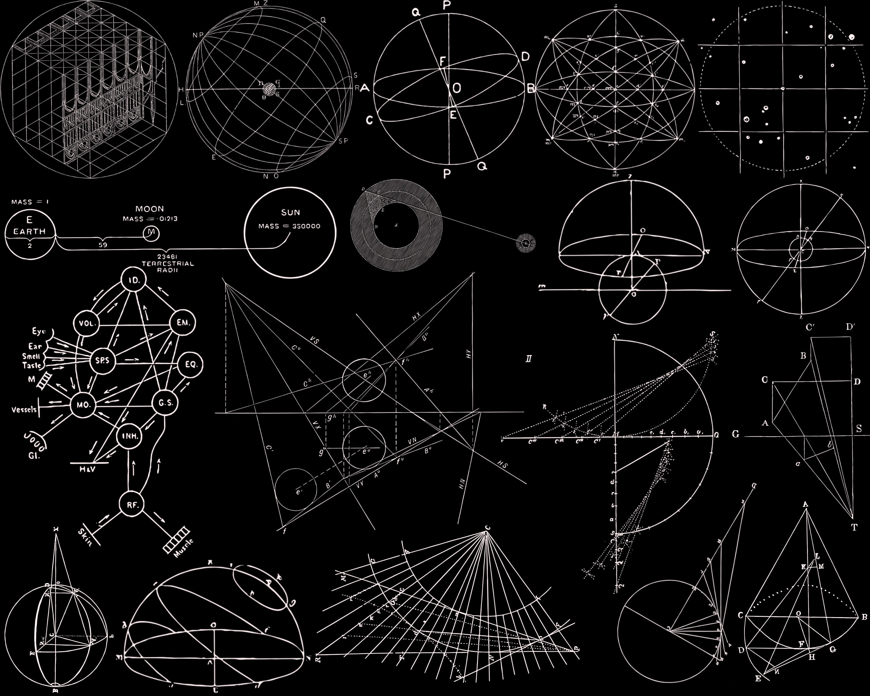 65 Diagram Procreate Stamp Brushes Pt2 / Graphs Math Blueprints Science