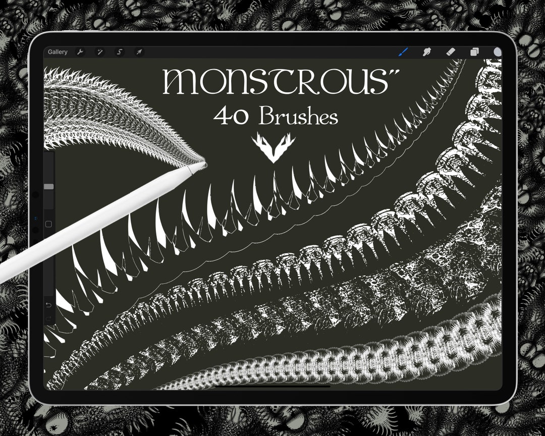 Monster Procreate Brush Pack, 40 Mutant Brushes (digital Download) - Etsy
