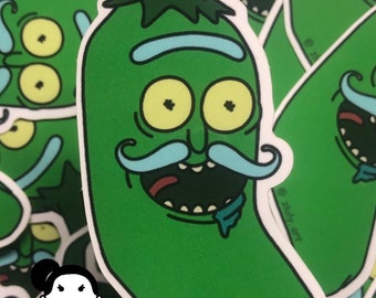 Jalapeño Ricardo, Waterproof Sticker, 3 inch Sticker, Die Cut Sticker, Zluly Art