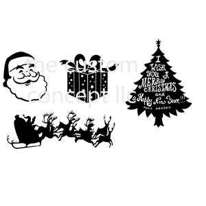 Retro Christmas svgs