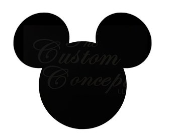 silueta de mickey